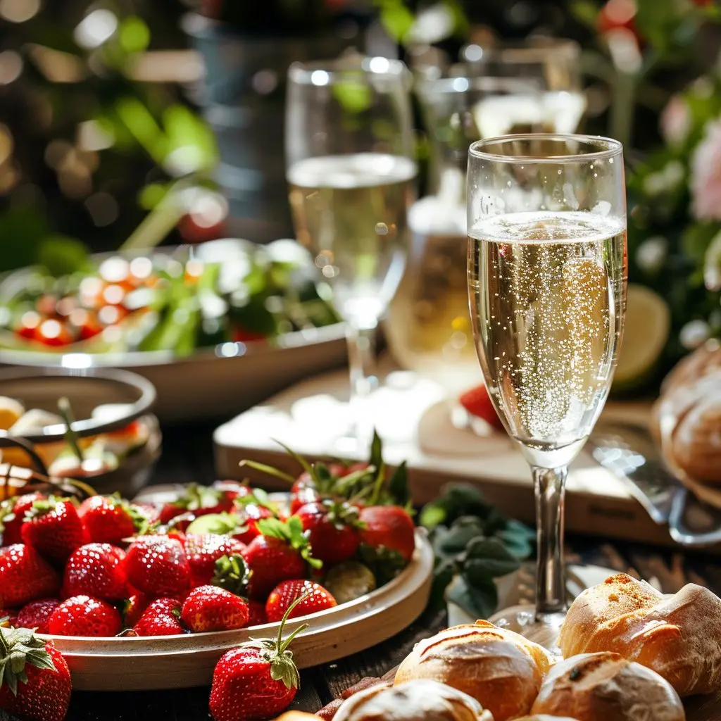 champagnefrukost buffet