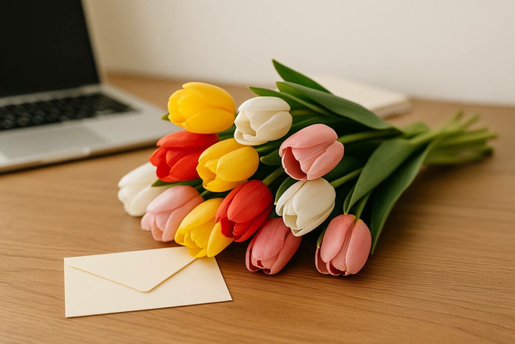 blommor till kunder