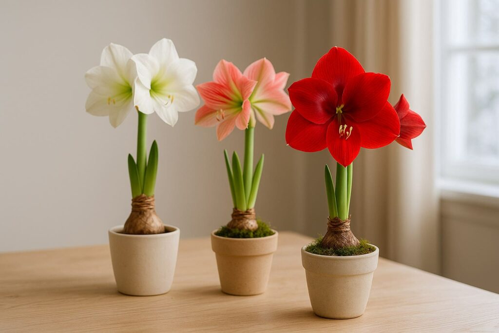 amaryllis blommar