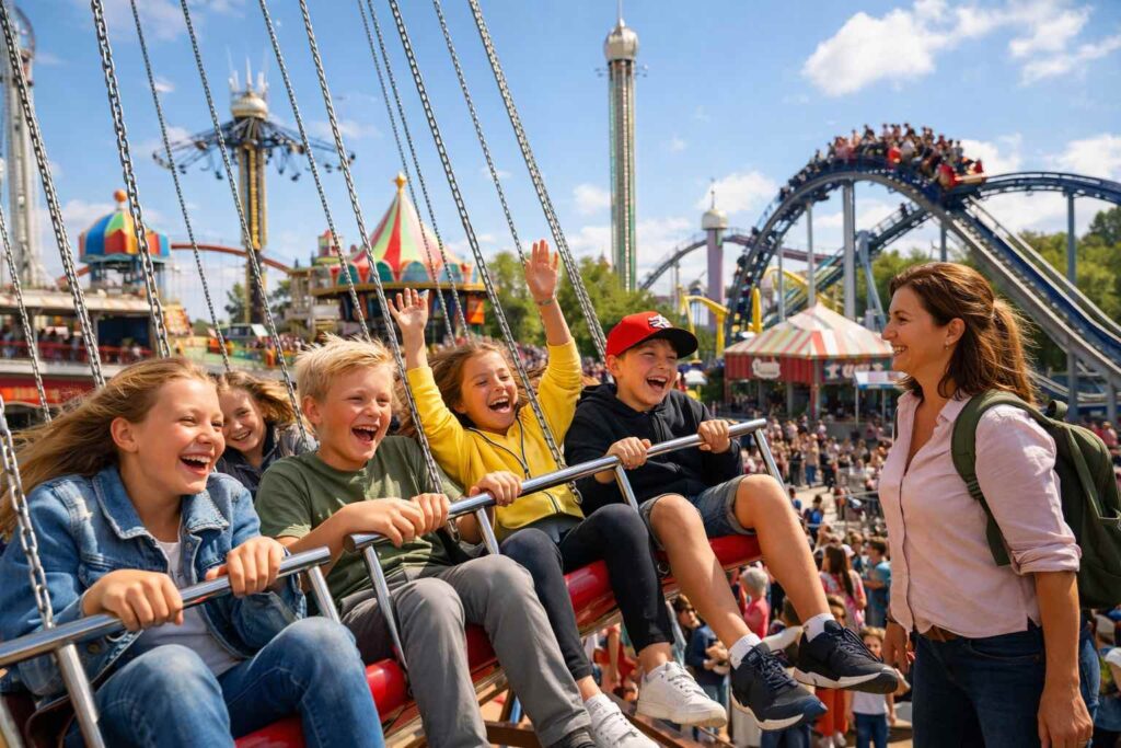 gröna lund med klassen