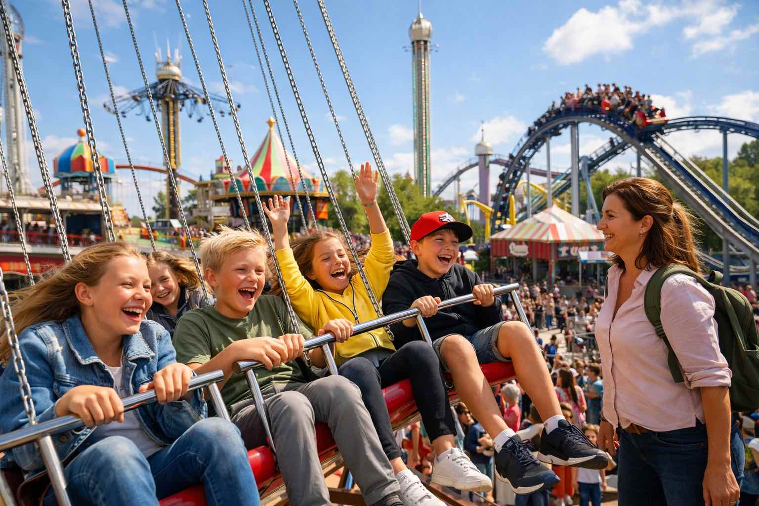 gröna lund med klassen