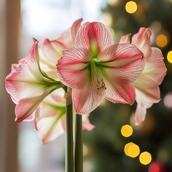 amaryllis som blommar