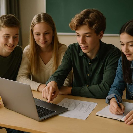 elever budgeterar för en klassresa